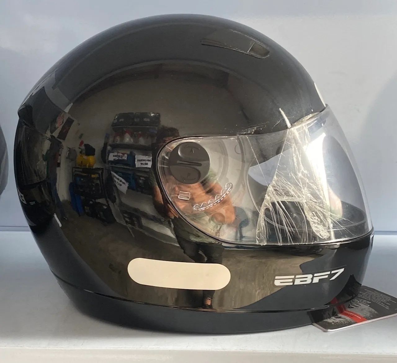 Capacete ebf moto motoqueiro viseira cristal promoção! Direto da fábrica - Foto 9