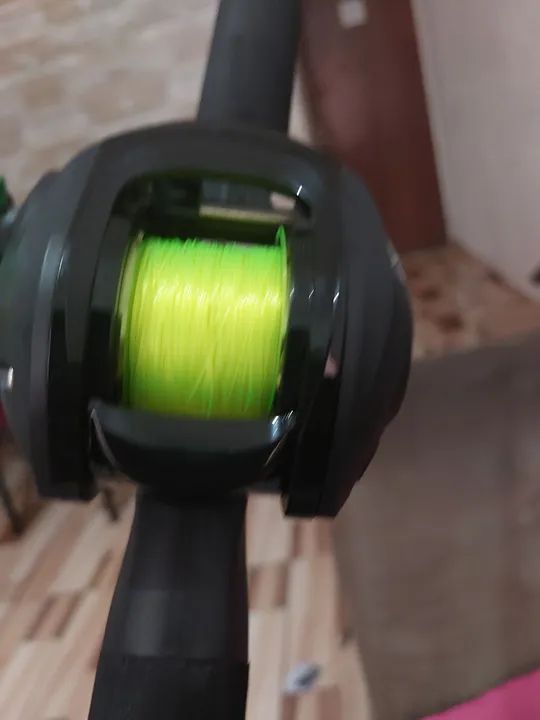 Kit Pesca Completo Tamba Carretilha com Vara 2.00m 50 Libras com Linha 0.37, nunca usado - Foto 3