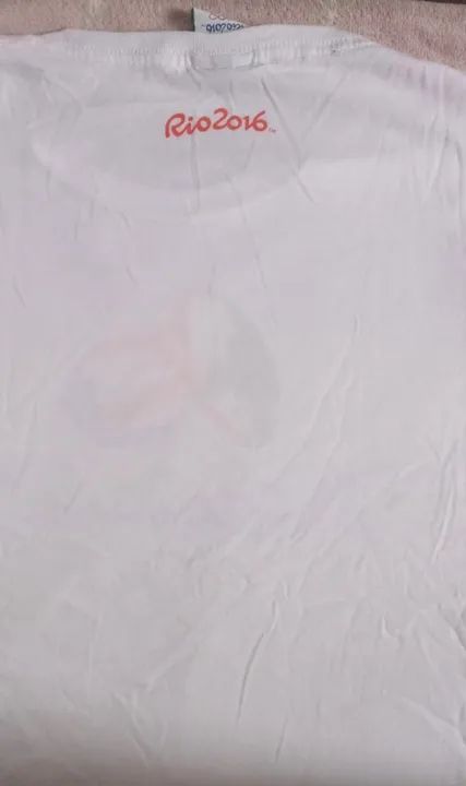 Camiseta oficial Olimpíadas 2016 Tamanho G feminina - Foto 4