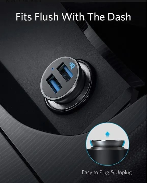 Carregador Veicular Anker 24W - Foto 4