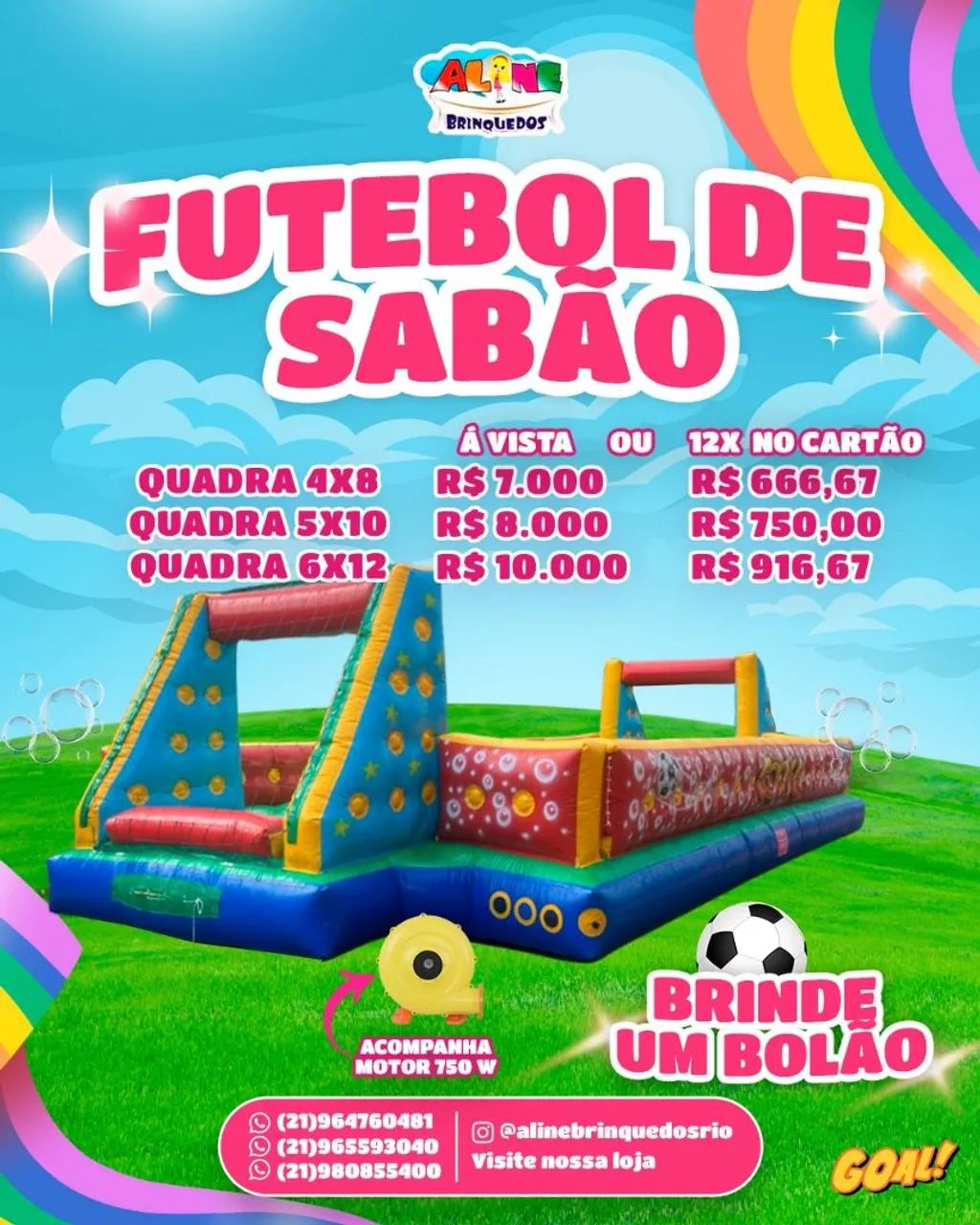 Futebol de Sabão Inflável - Foto 3