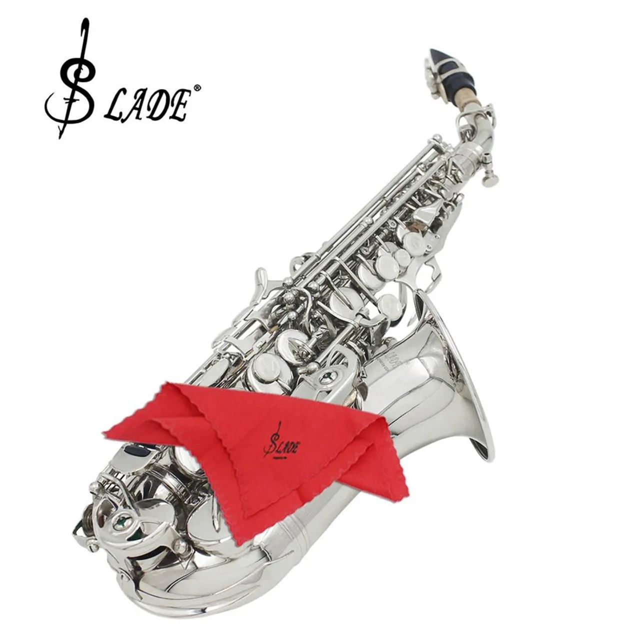 R$ 1.599,90 Saxofone Soprano Curvo Prata - Novo - Foto 2
