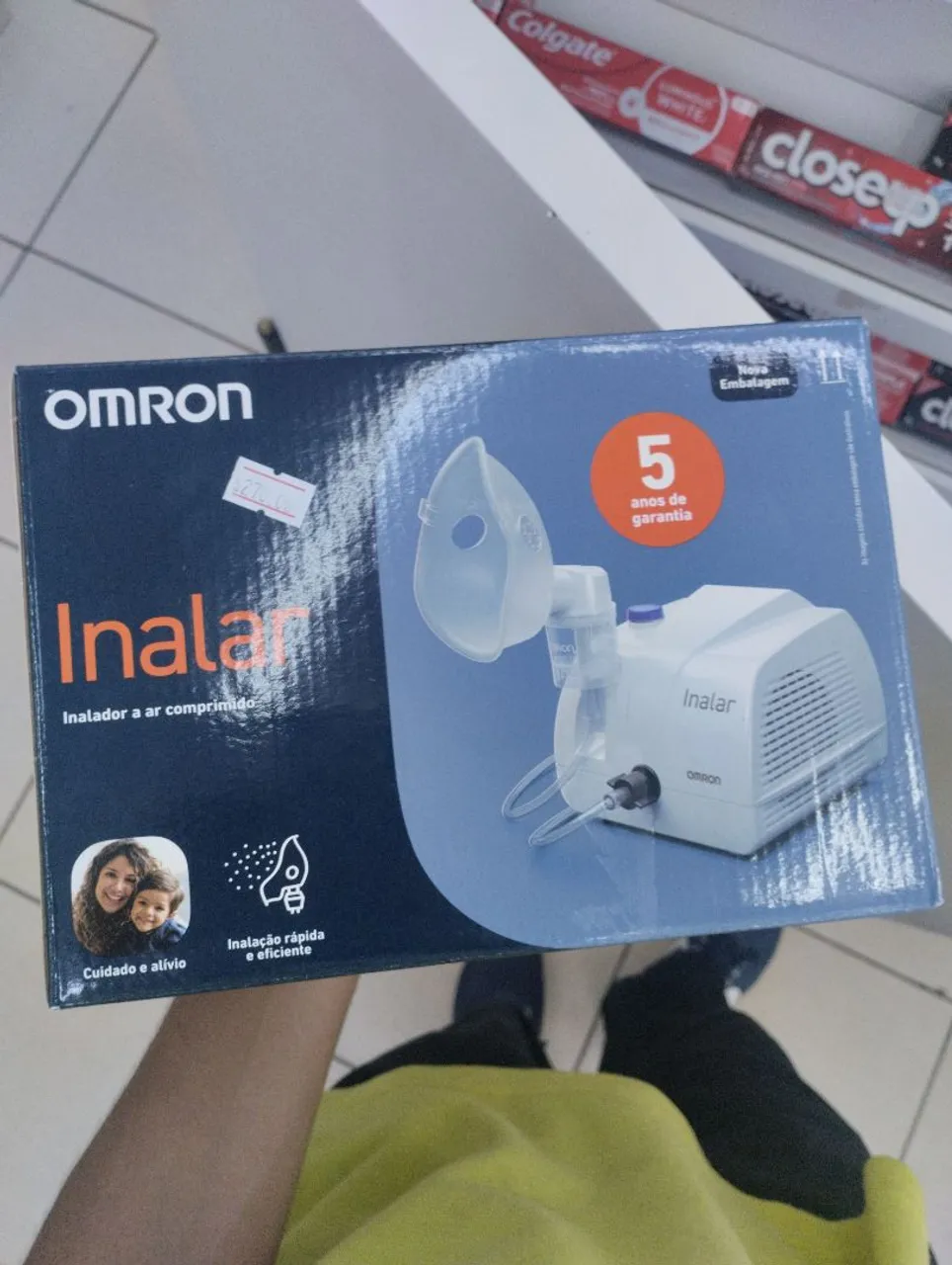 Inalador a ar comprimido Omron Inalar