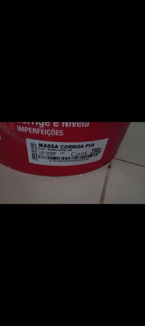 Massa corrida PVA 25kg Eucatex  - Foto 2