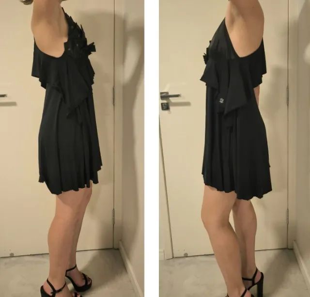 Vestido de festa preto Lança Perfume - Foto 3