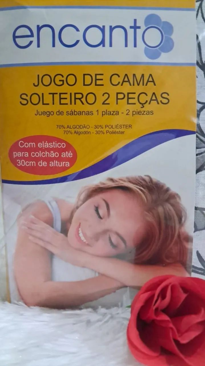 Jogo de Cama solteiro com elástico 64961572118146121