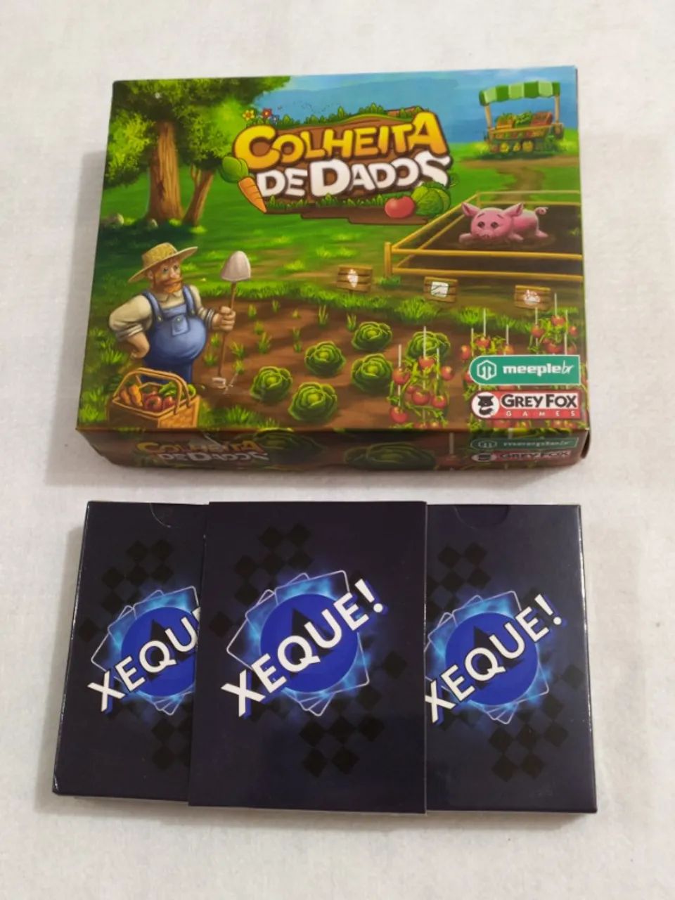 Colheita De Ddados + Xeque - Boardgame - Jogo De Tabuleiro