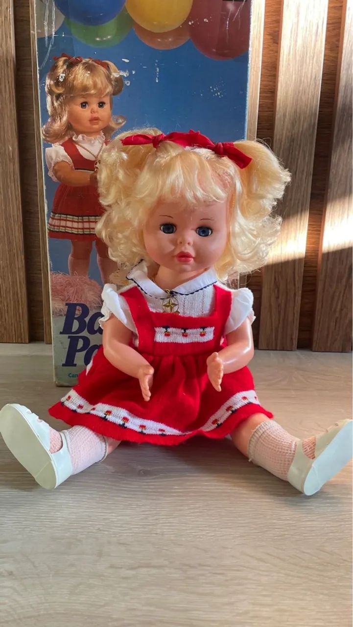 Boneca rara anos 80, bate palminha, estrela