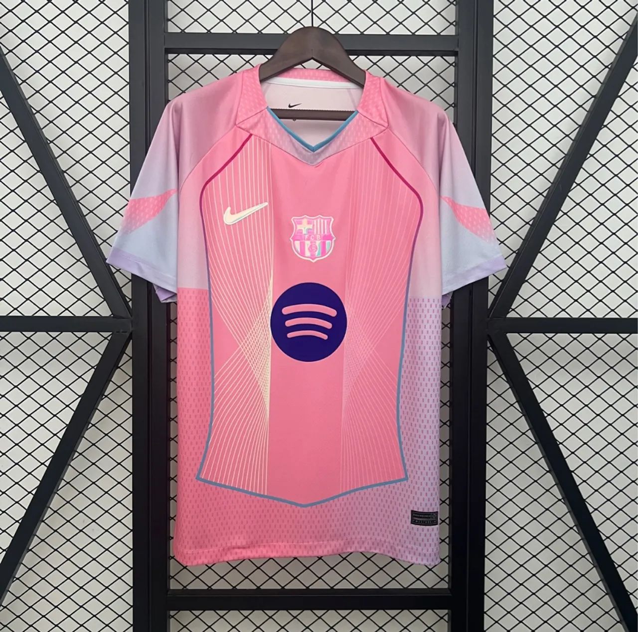Barça Camisa Do Barcelona Rosa Feminina Camisas Playera Del