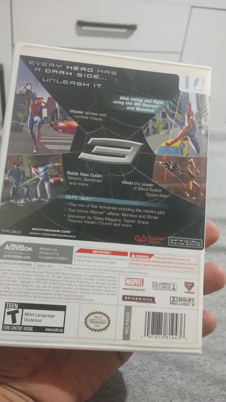 Spider Man 3 Nintendo wii original americano - Foto 2