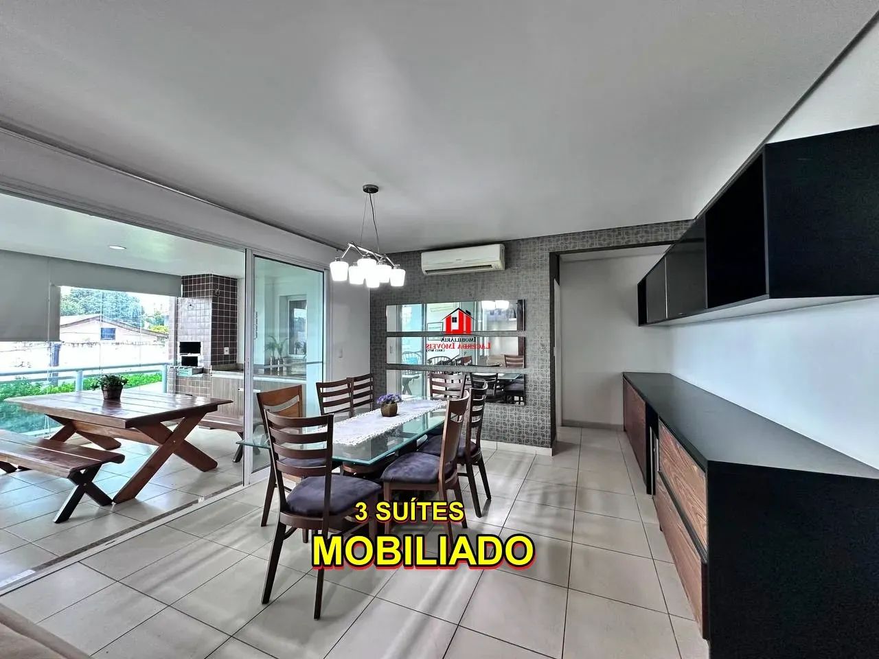 Aluga-se apartamento com 3 suítes mobiliado no Maison Ephigênio Salles!