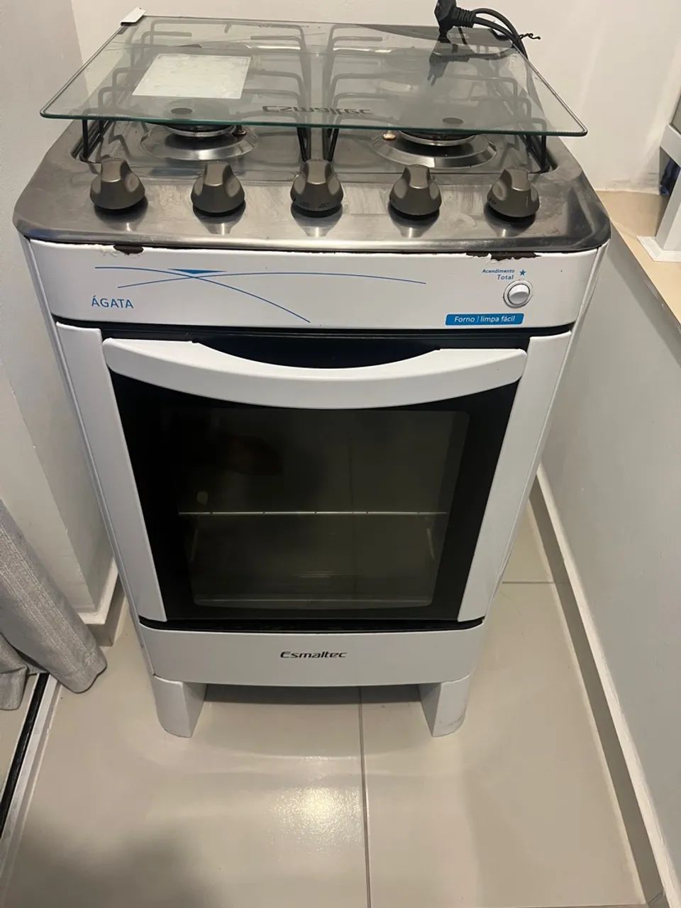 Fogão 4 Bocas Esmaltec Ágata - Branco