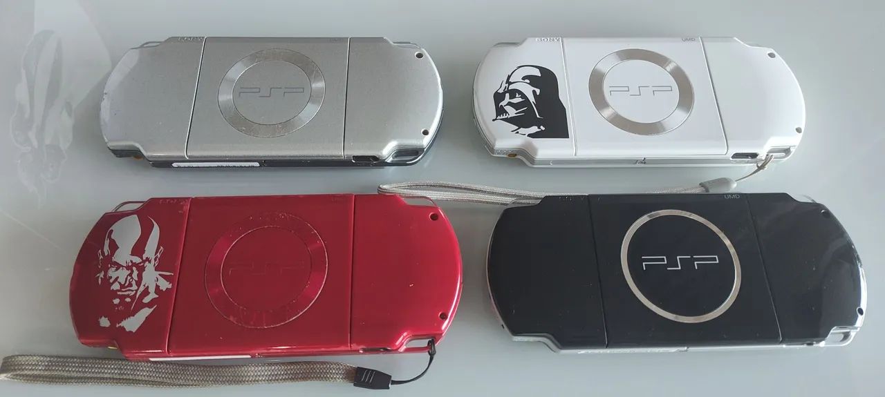 PSP4台 4 Consoles PSP - Diversas cores - Ótimo estado! - Consoles de