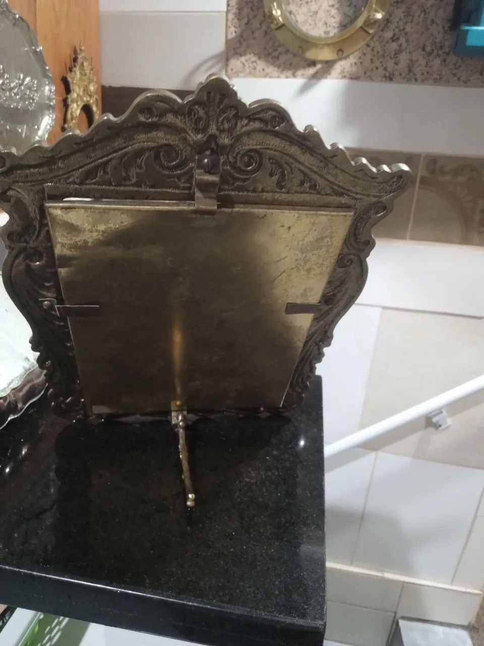 PORTA RETRATO DE BRONZE  - Foto 2