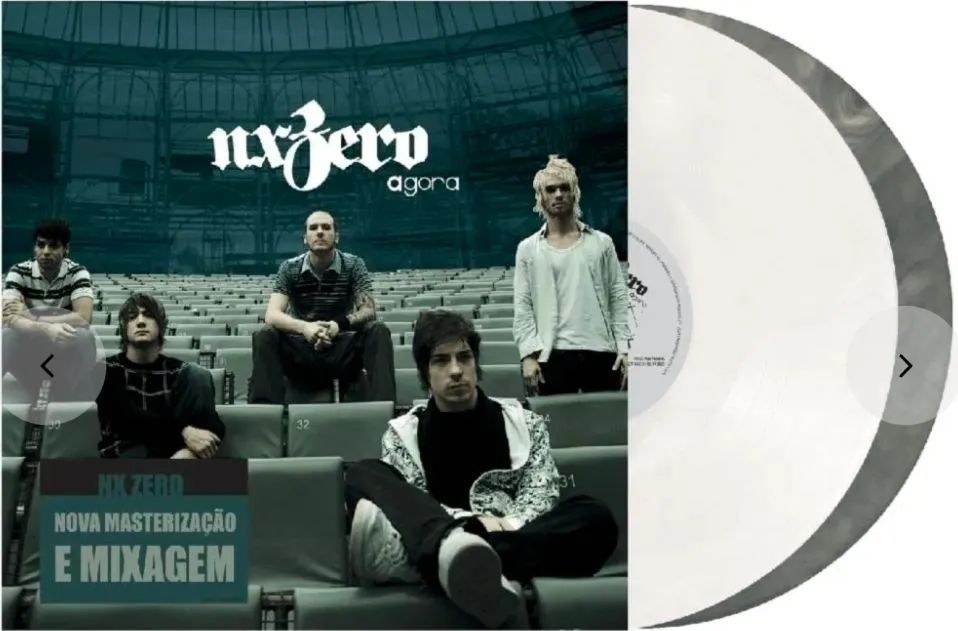 Vinil NX Zero - Agora (2LP Cinza e Branco / Nova mixagem)