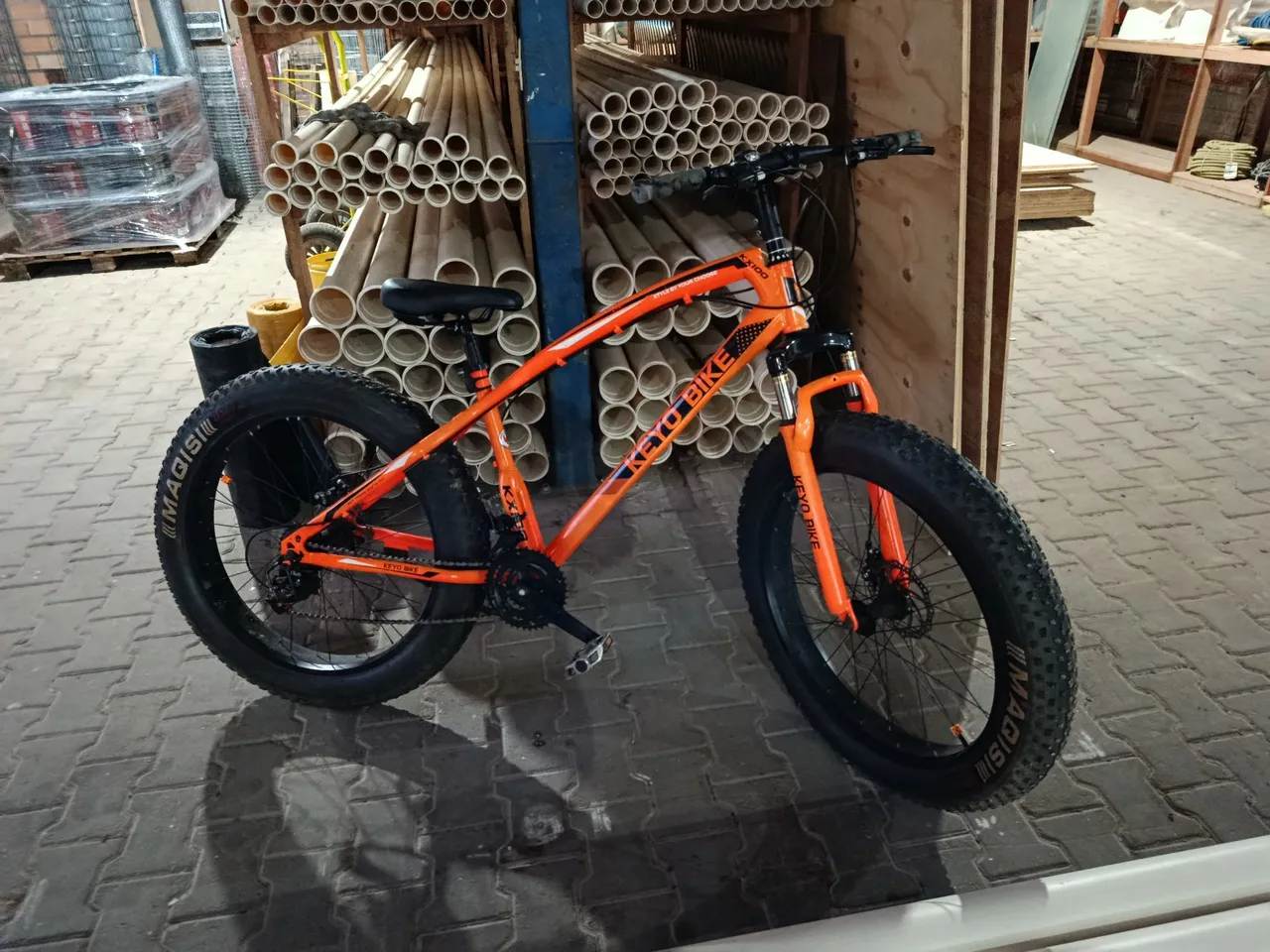 Bicicleta Fat Bike Laranja - Keyo Bike