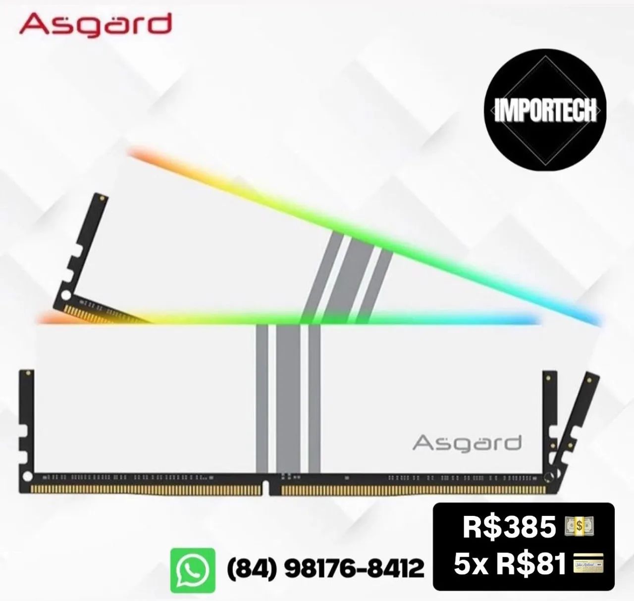 Memoria Ram Asgard Valkyrie 16GB (2x 8GB) 3200mhz DDR4. @importech_084
