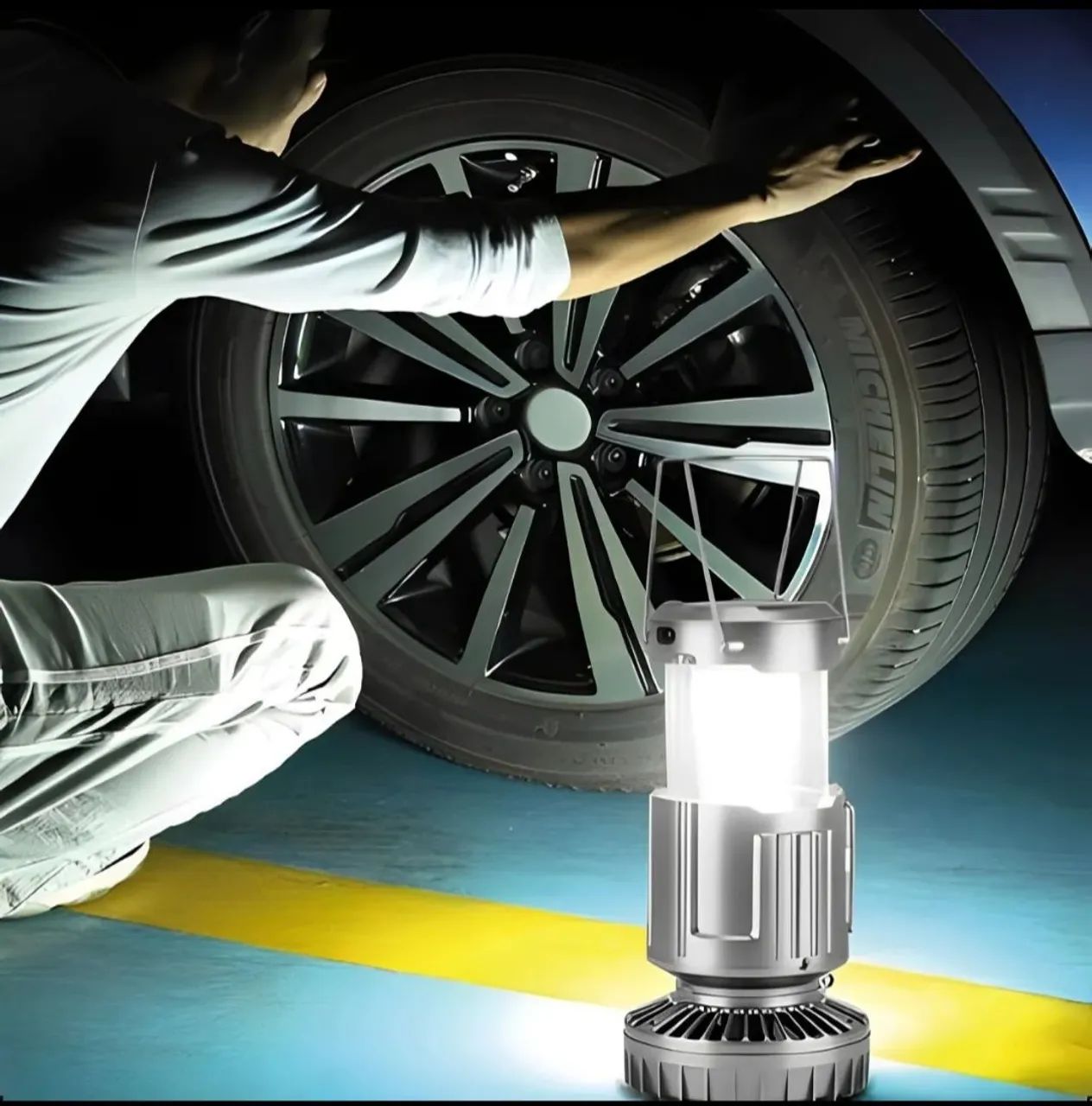 Ventilador portátil com luminária. - Foto 4