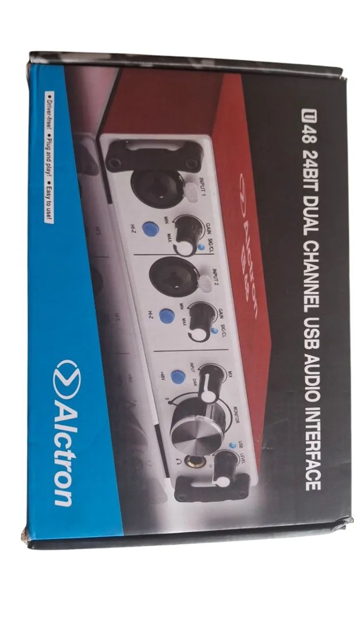 Interface de Áudio Alctron 48 24Bit Dual Channel USB