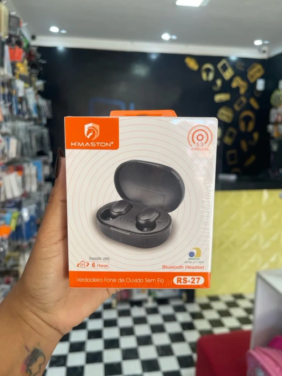 Fone de Ouvido Bluetooth H'MASTON RS-27 - Fazemos Entregas 