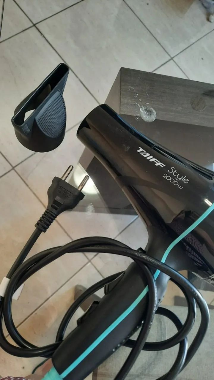 Secador Taiff Style Preto 2000W 127V + Difusor Taiff Curves Preto
