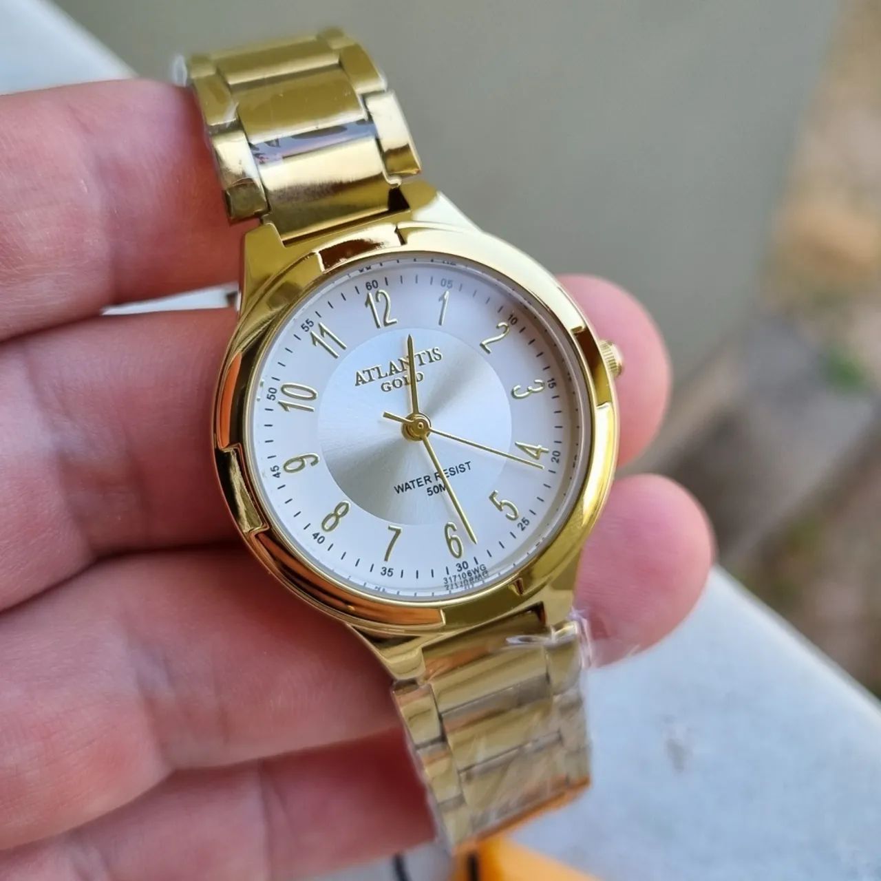 Relógio feminino original atlantis pequeno prova dagua