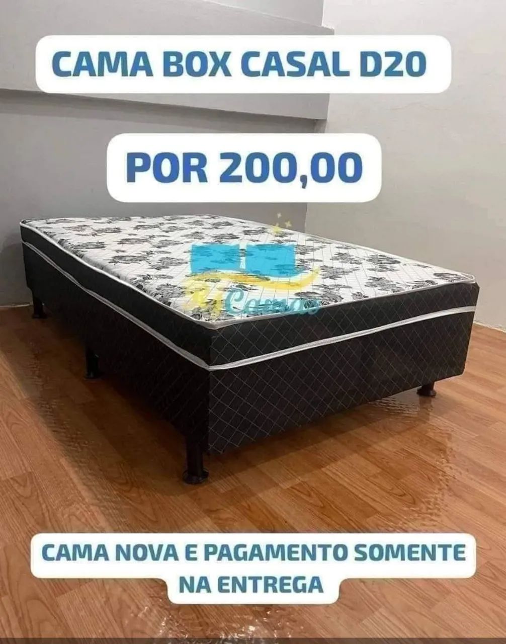 Cama box casal D20 (Pague na entrega)
