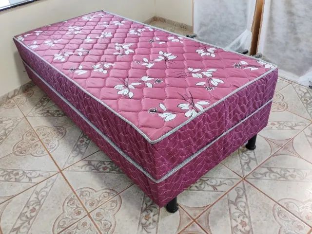 Cama de Solteiro Unibox de Espuma 