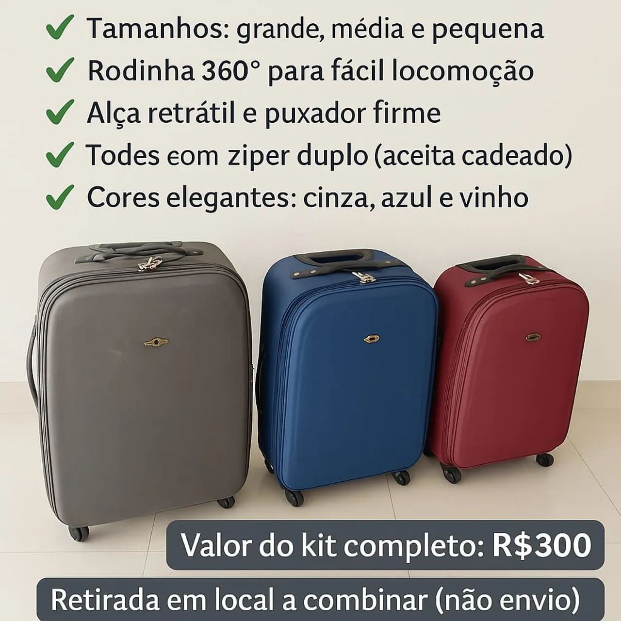 KIT DE MALAS KING ROAD 