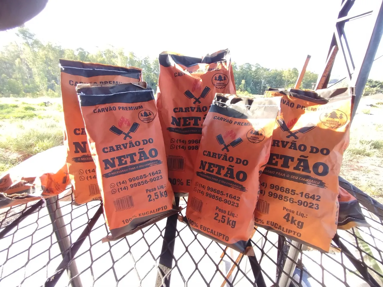 Carvão Vegetal Netão Eucalipto - 7kg