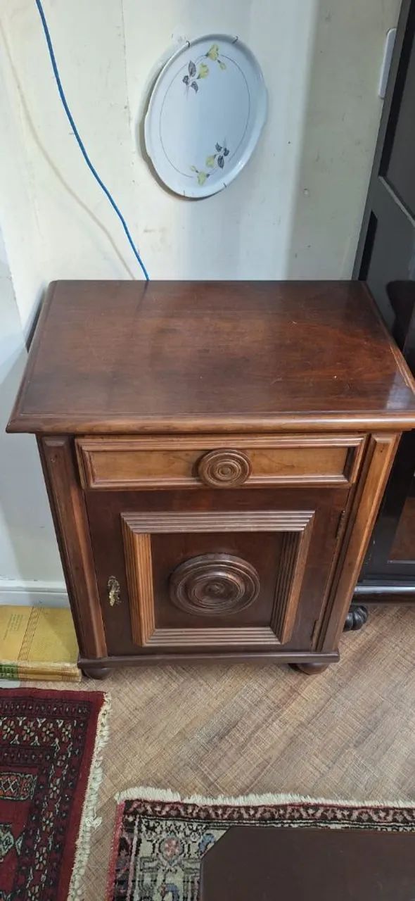 Antigo Móvel em Msdeira Nobre 85 cm alt. - Hack/Mesa - Foto 4