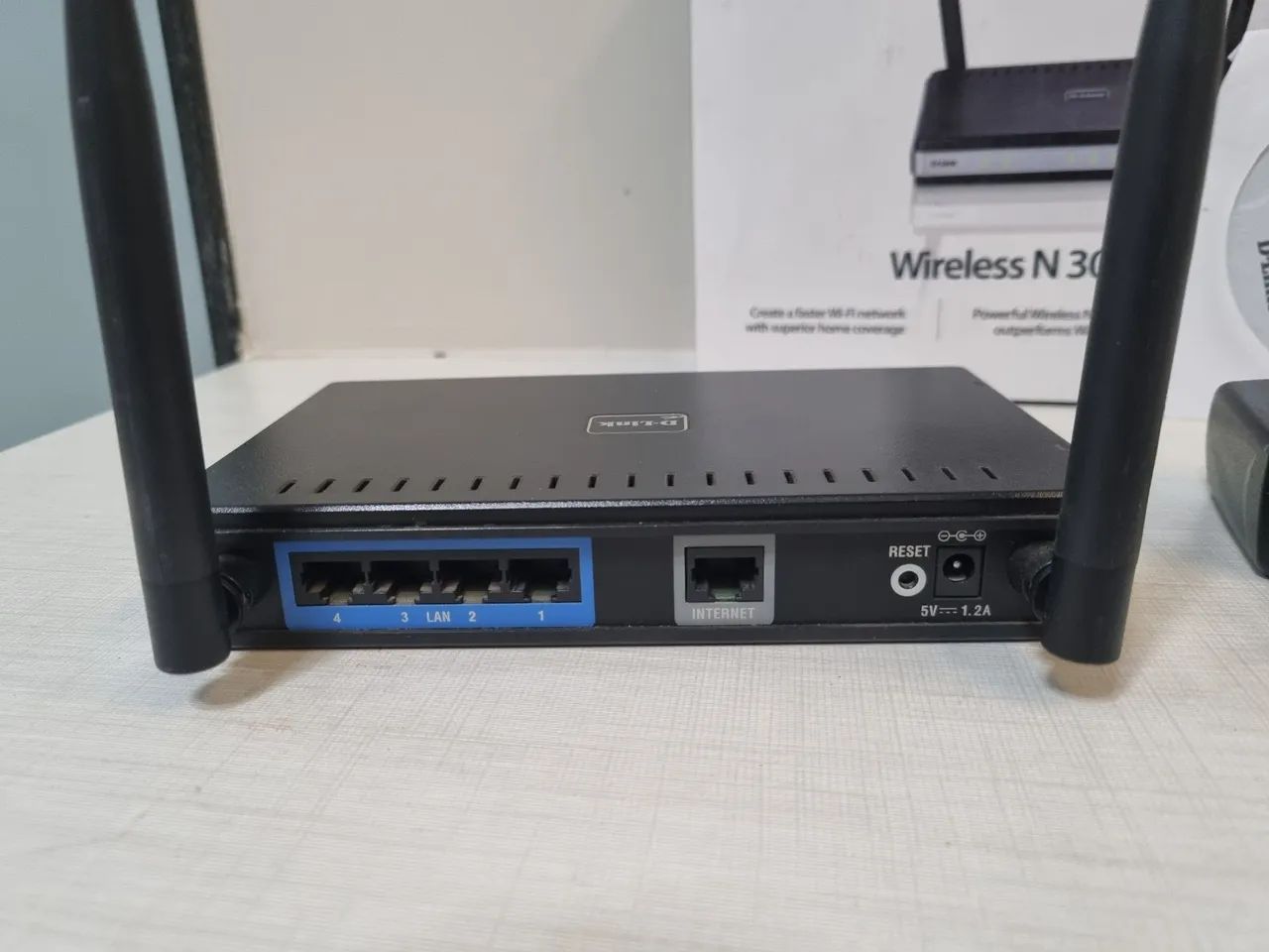 Roteador Wireless D-Link DIR-615 N300 - Usado, funcionando - Foto 2