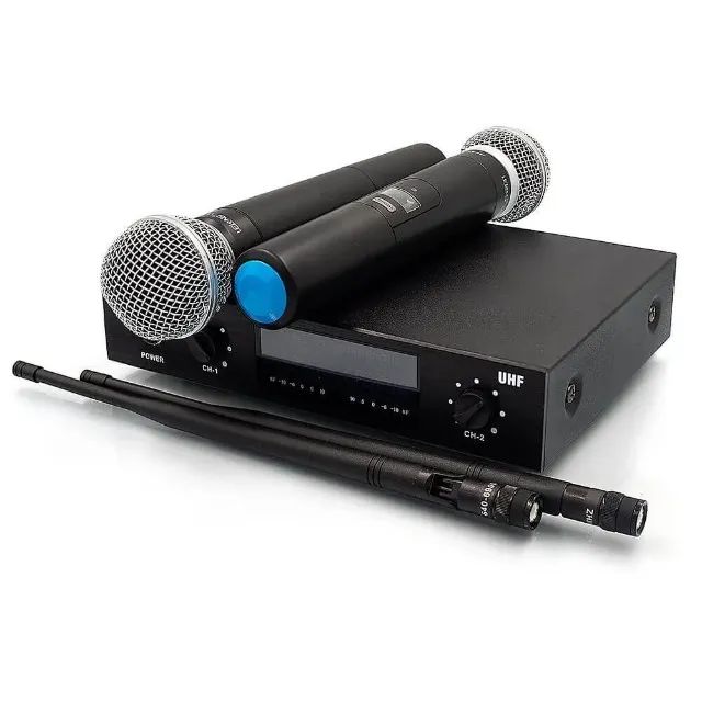 Microfone Duplo Lelong Le-907, Profissional, UHF, Sem Fio, Wireless - Foto 3