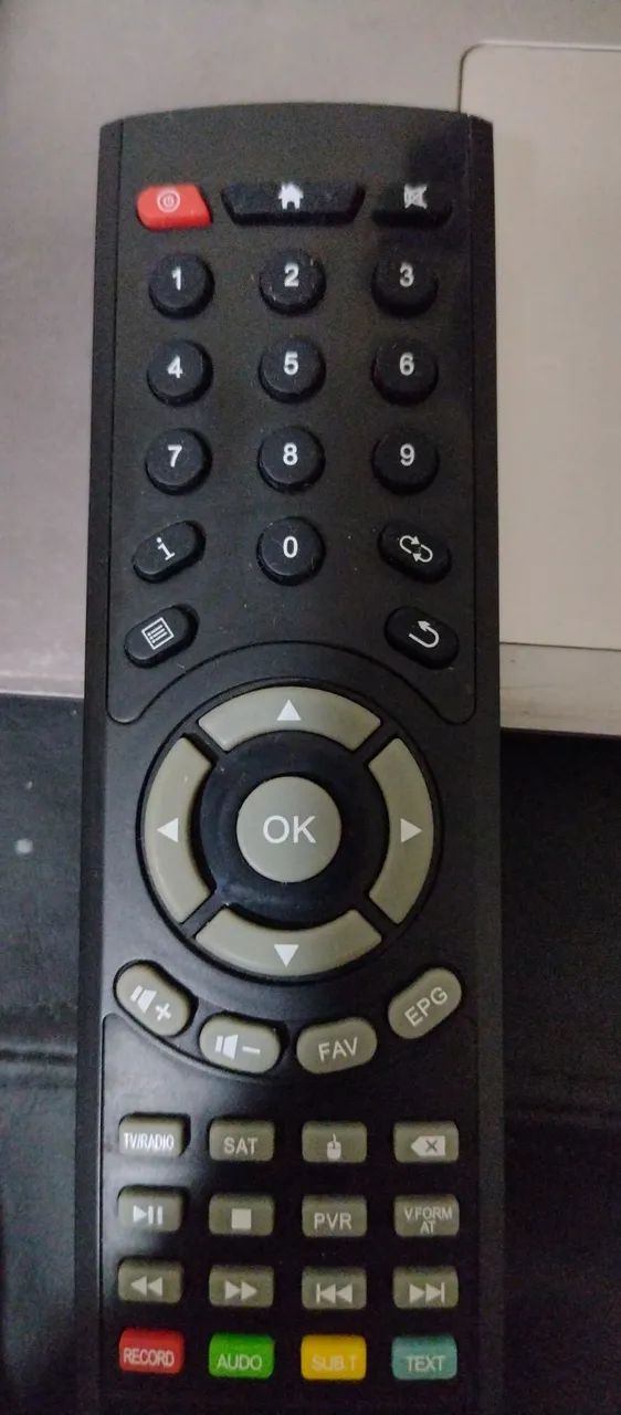 Controle remoto para receptor digital 