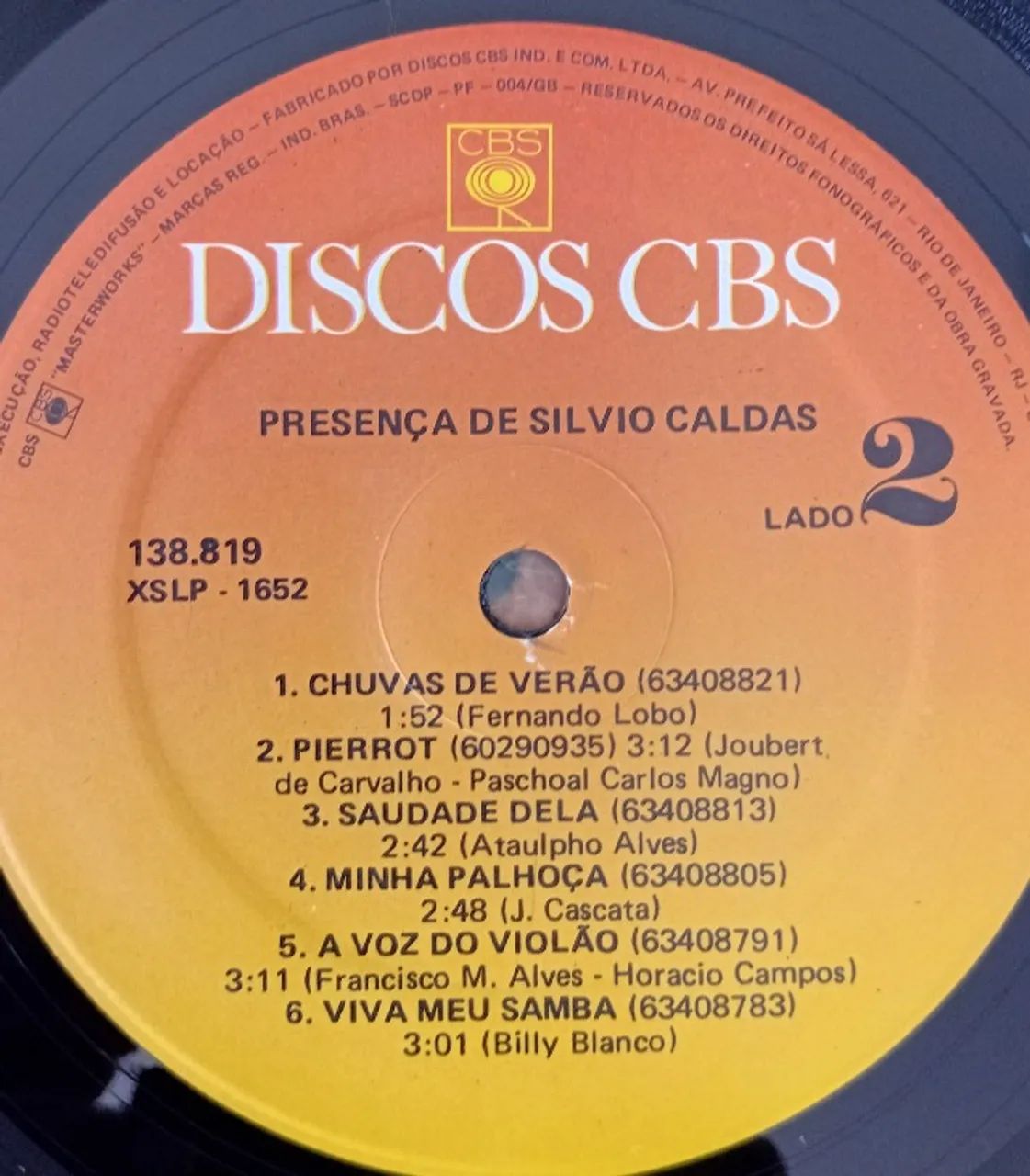DISCO DE VINIL PRESENÇA DE SILVIO CALDAS - Foto 4