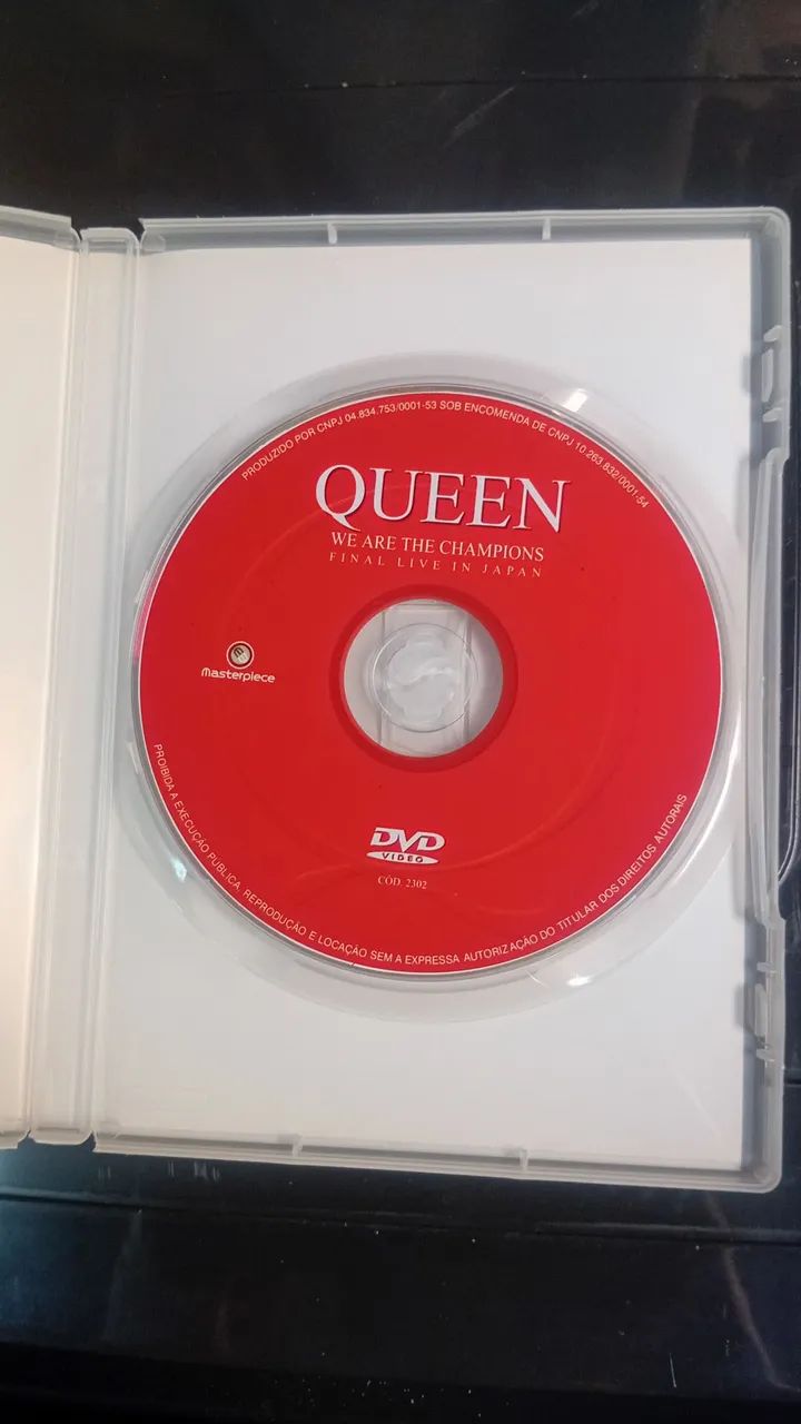 DVD QUEEN - WE ARE THE CHAMPIONS FINAL LIVE IN JAPAN - SHOW TÓQUIO