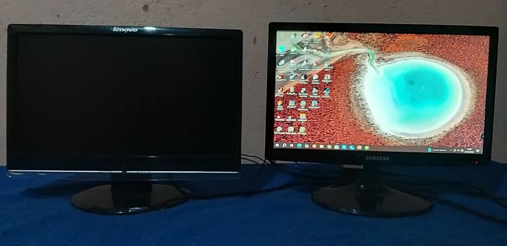 02 Monitor / Lenovo 19? VGA/DVI-/ samsung 18´5? VGA/DVI /entradas somente_VGA/DVI - Foto 2