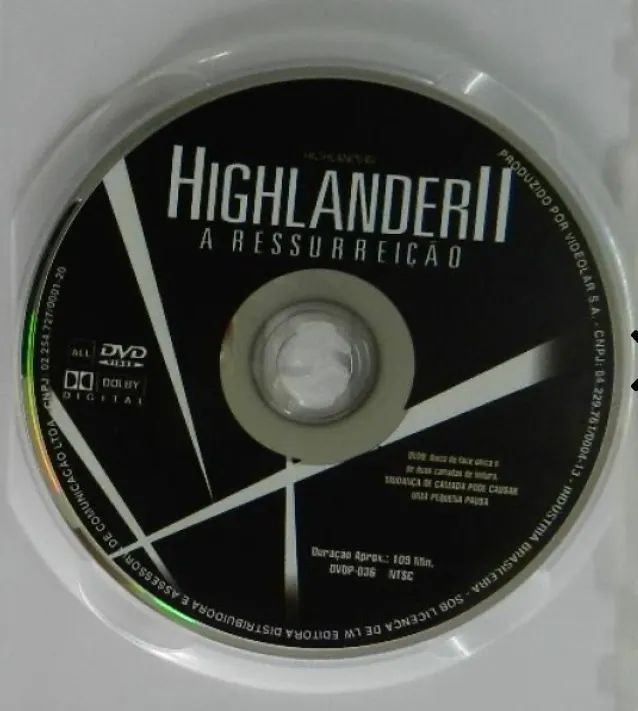 DVD HIGHLANDER II - A Ressurreição (Versão estendida) - Foto 2