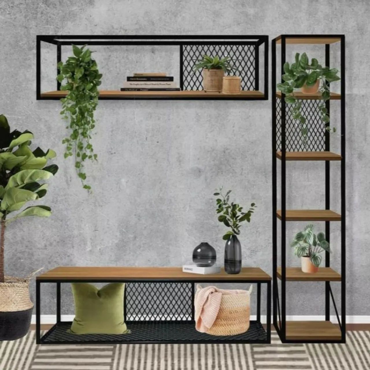 Rack de parede estilo industrial  - Foto 5