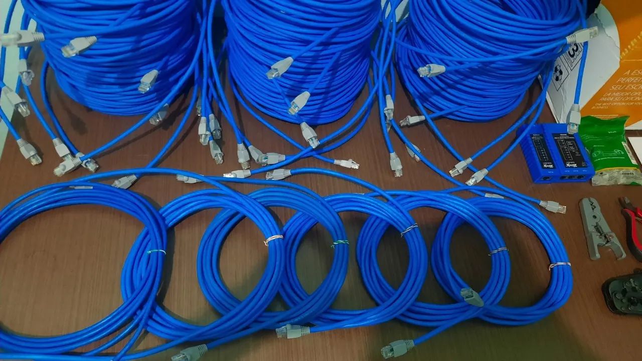 CABO DE REDE INTERNET CAT5E-CAT6  ENTREGA GRÁTIS MANAUS 2M-3M-5M-10M-20M-25M-30M-40M. <br> - Foto 4