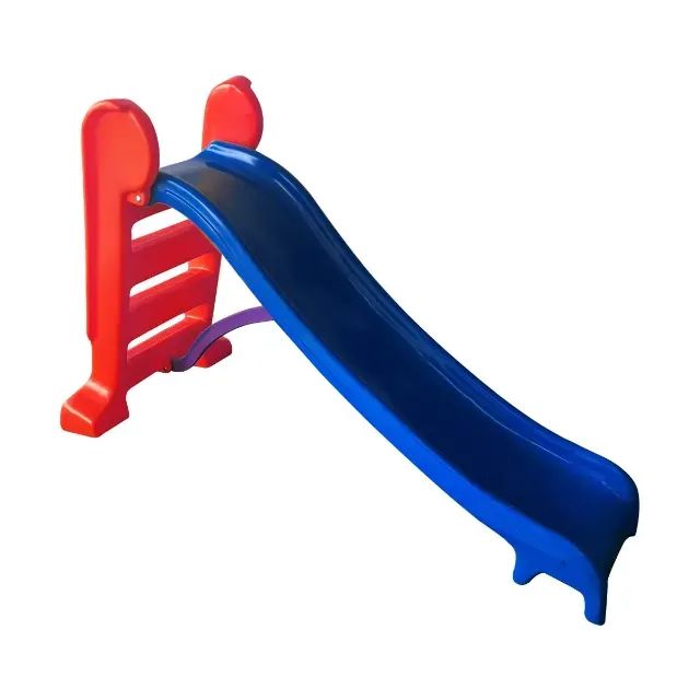 Escorregador 3 Degraus Infantil - Escorrega Azul e Escada Vermelha