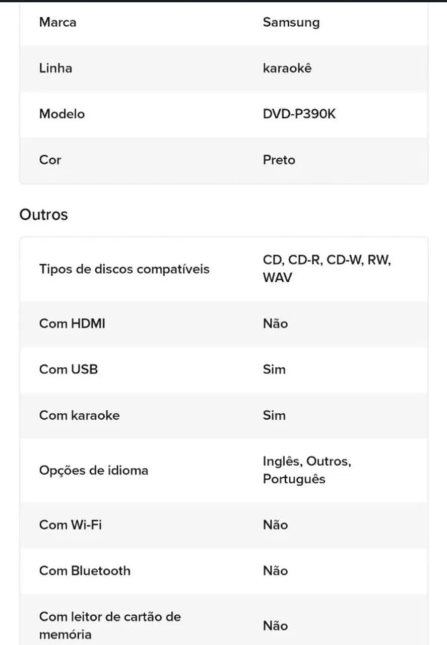 Aparelho de DVD Samsung  - Foto 6