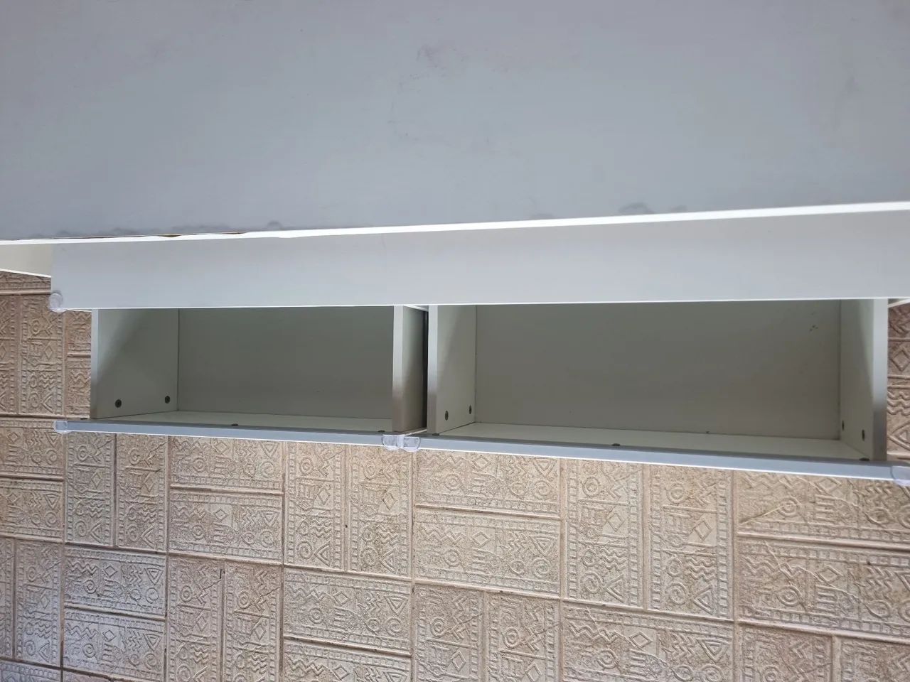 Rack sala MDF duas gavetas branco - Foto 3