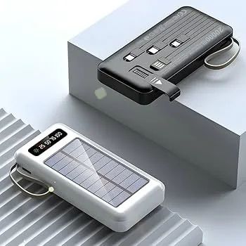 Carregador Portátil Power Bank Com Carregamento Solar 20.000mah - Foto 2