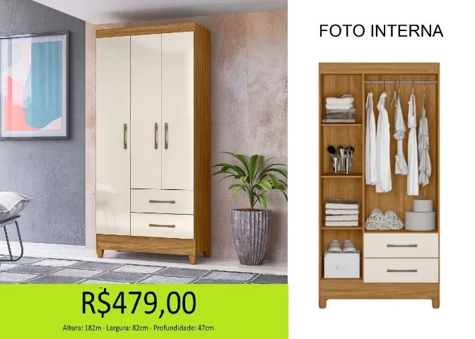 Guarda roupa e solteiro com entrega imediata  - Foto 3
