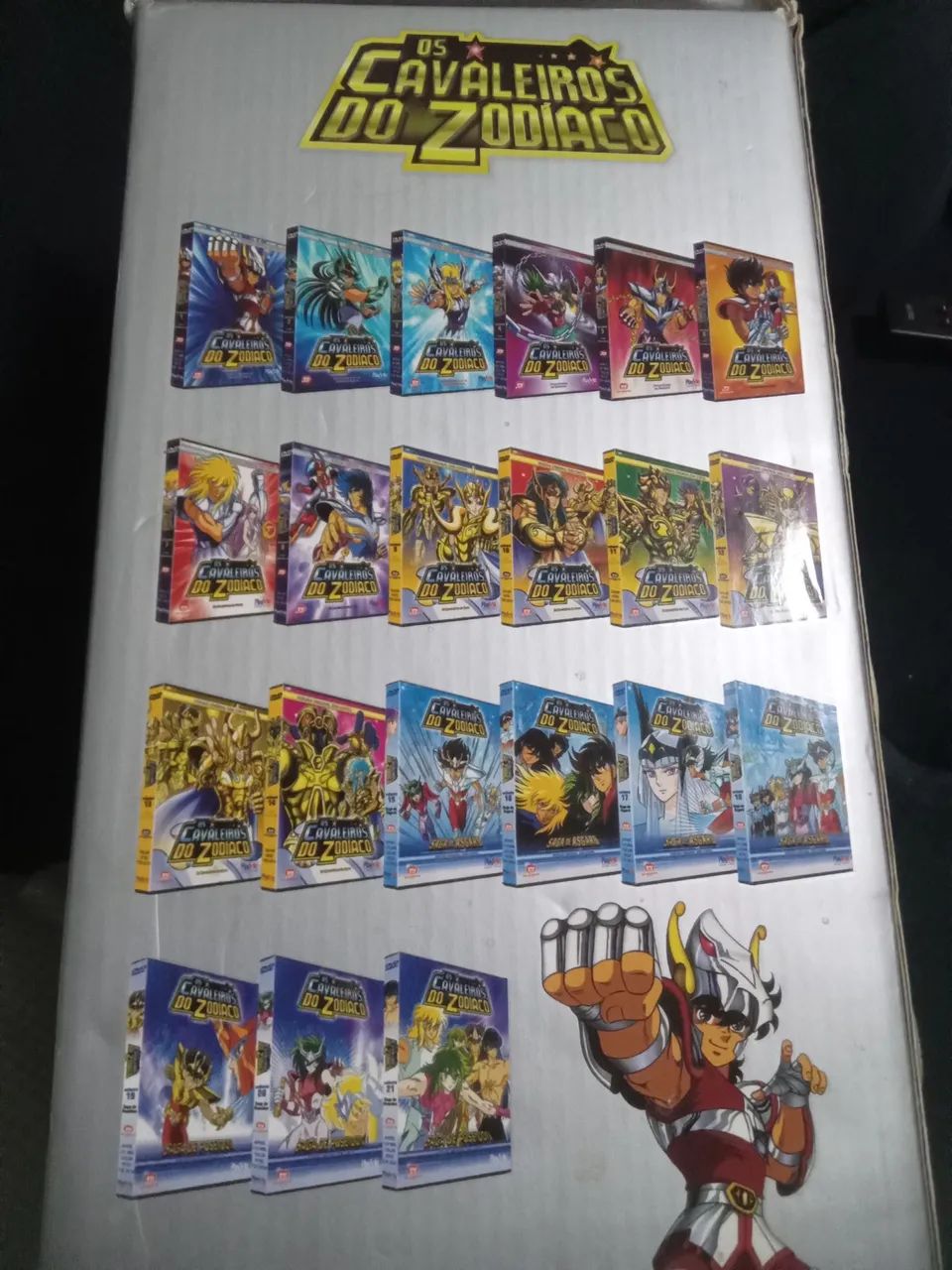 Box 21 DVDs Os Cavaleiros do Zodíaco Saint Seya original - CDs
