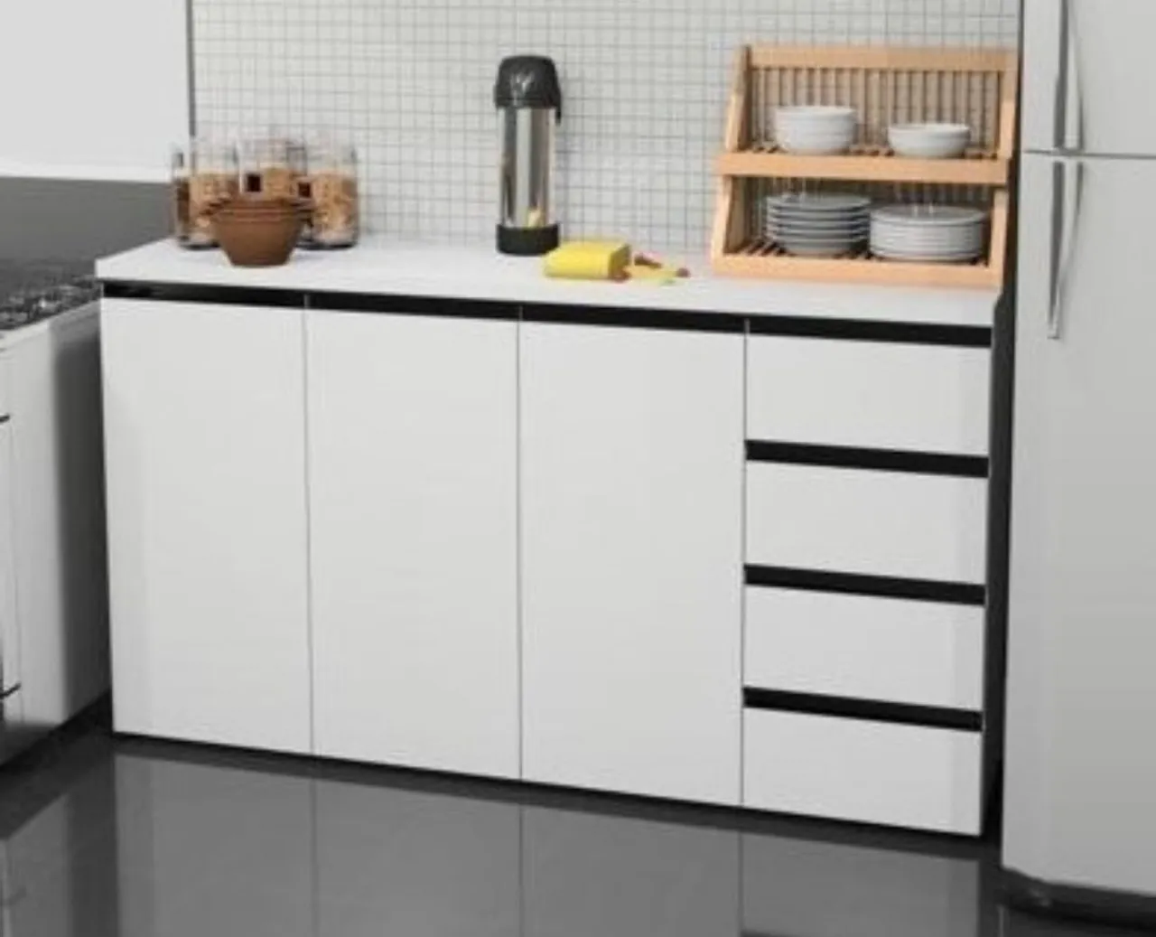 Balcão em mdf 100% mdf