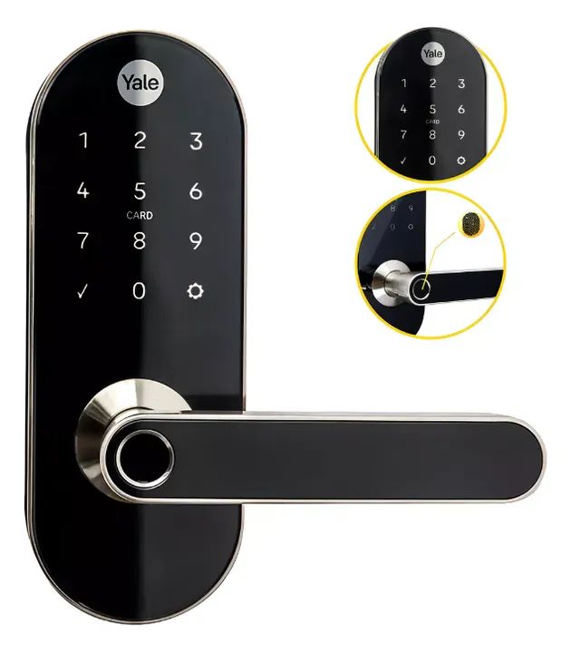 Fechadura Biometrica Digital Yale Prova a agua Proteção IP55 Com Cartão de Aproximação  - Foto 3