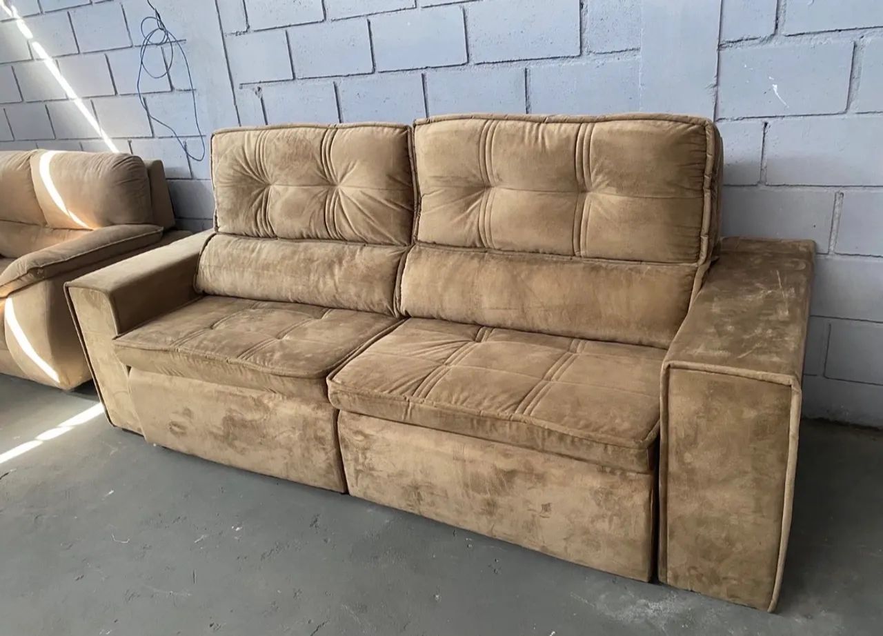 Sofá Retrátil e Reclinável 2.50m NOVO ( Direto da Fábrica )  - Foto 5