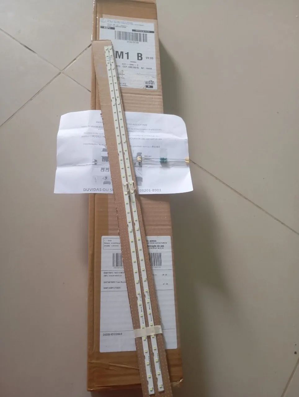 kit barramento led mais resistor para tv sansumg